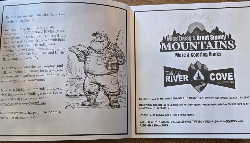Uncle Jim's River Cove Campground Activity Book