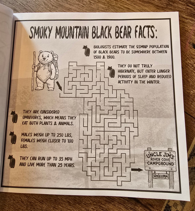 Uncle Jim's River Cove Campground Activity Book