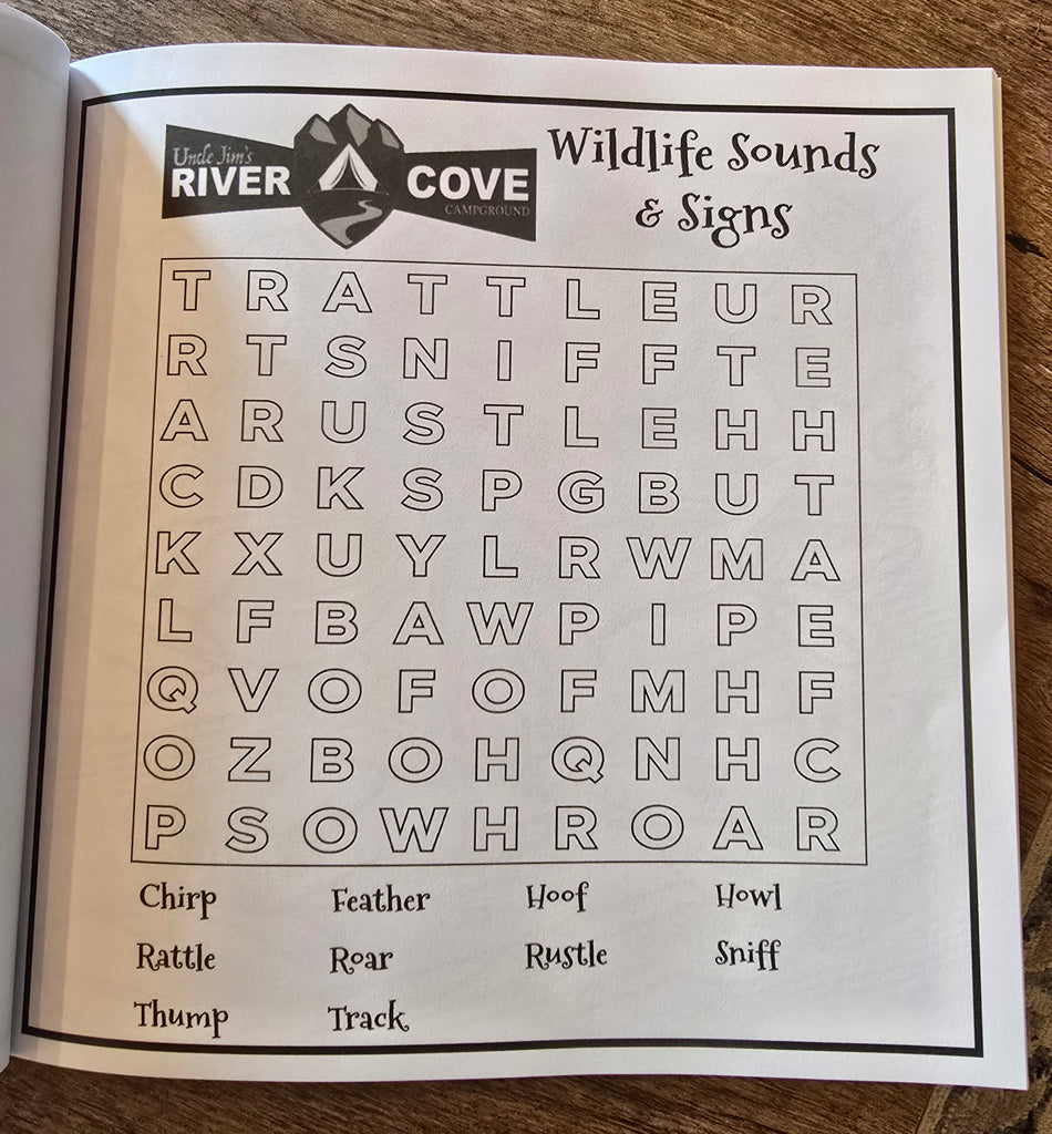 Uncle Jim's River Cove Campground Activity Book