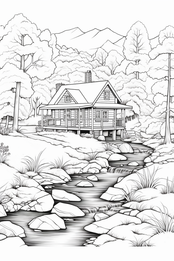 Great Smoky Mountains Fall Colors Coloring Book