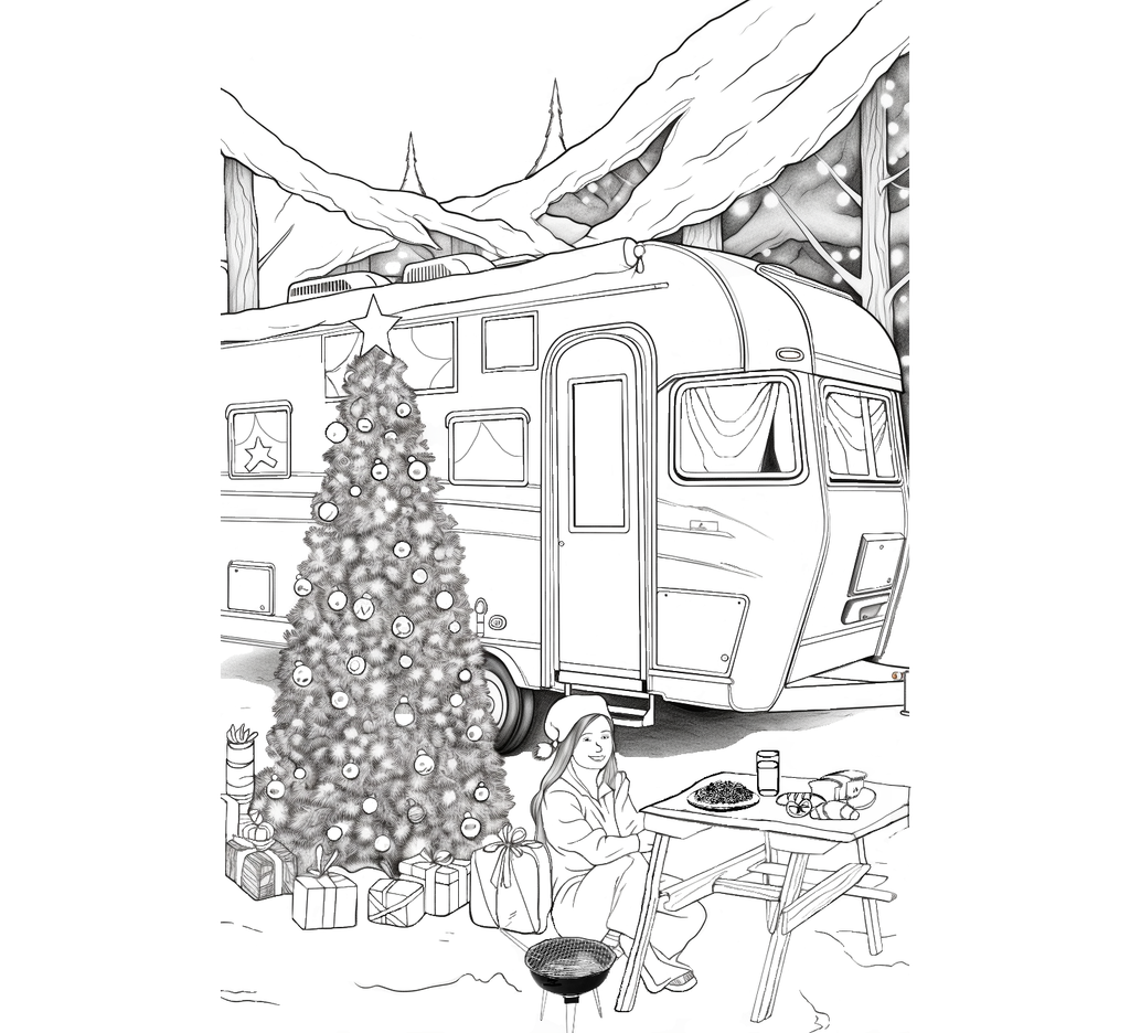 Great Smoky Mountains Christmas Coloring Book