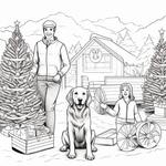 Great Smoky Mountains Christmas Coloring Book