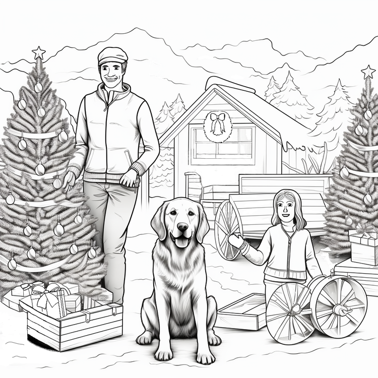 Great Smoky Mountains Christmas Coloring Book