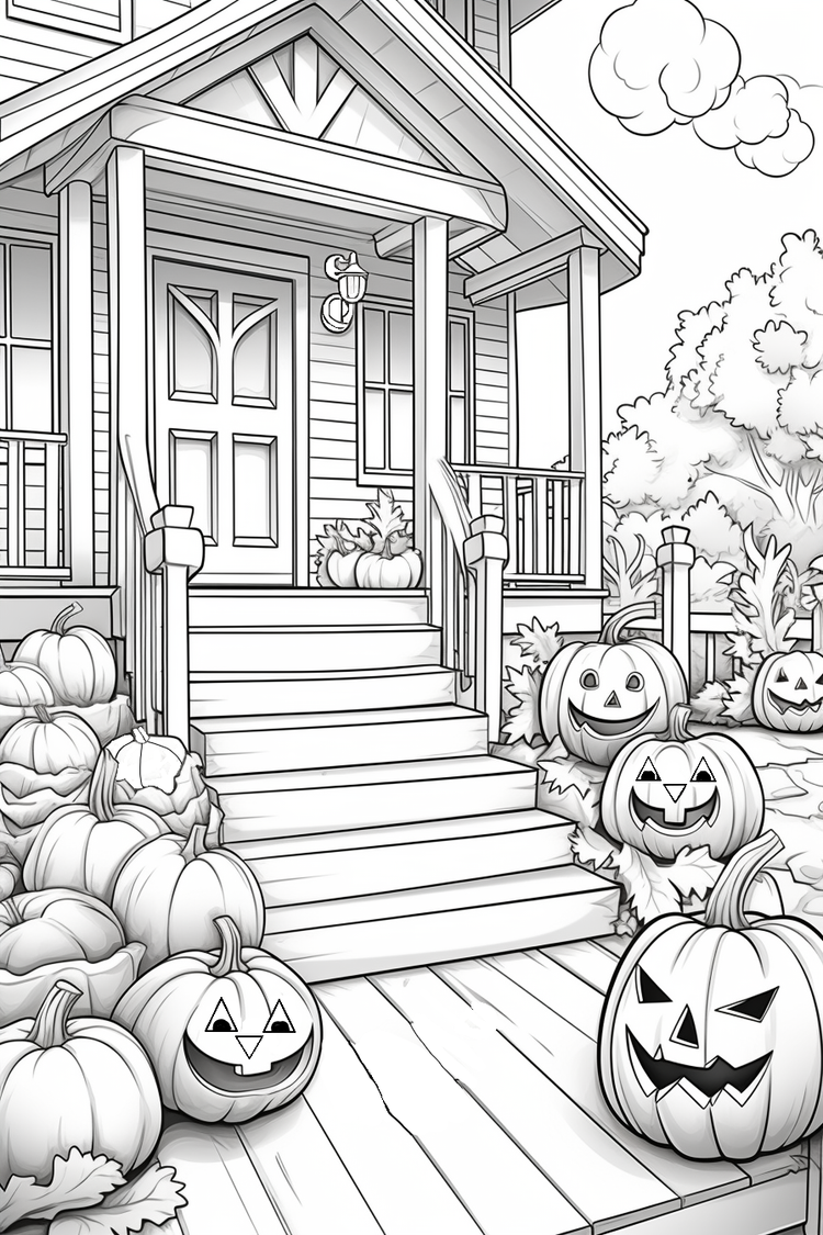 Great Smoky Mountains Spooky Halloween Coloring Book