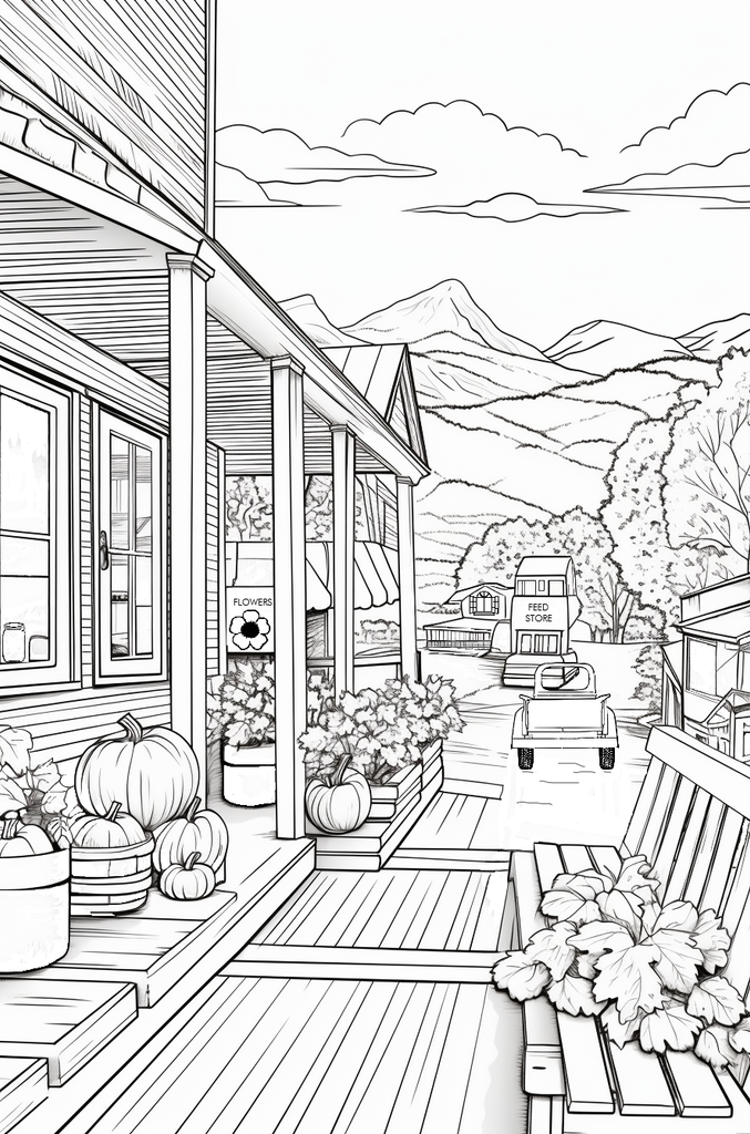 Great Smoky Mountains Fall Colors Coloring Book