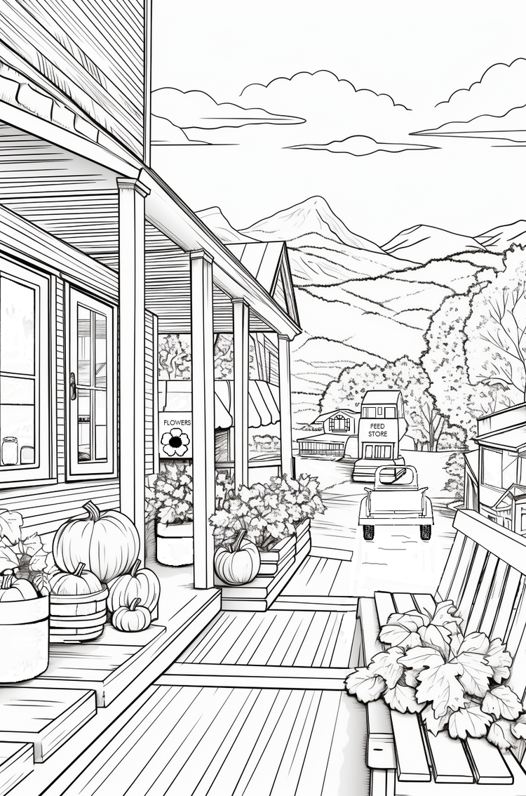 Great Smoky Mountains Fall Colors Coloring Book