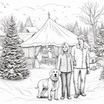 Great Smoky Mountains Christmas Coloring Book