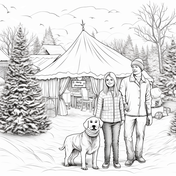Great Smoky Mountains Christmas Coloring Book