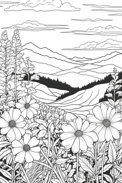 Great Smoky Mountains Cades Cove Coloring Book